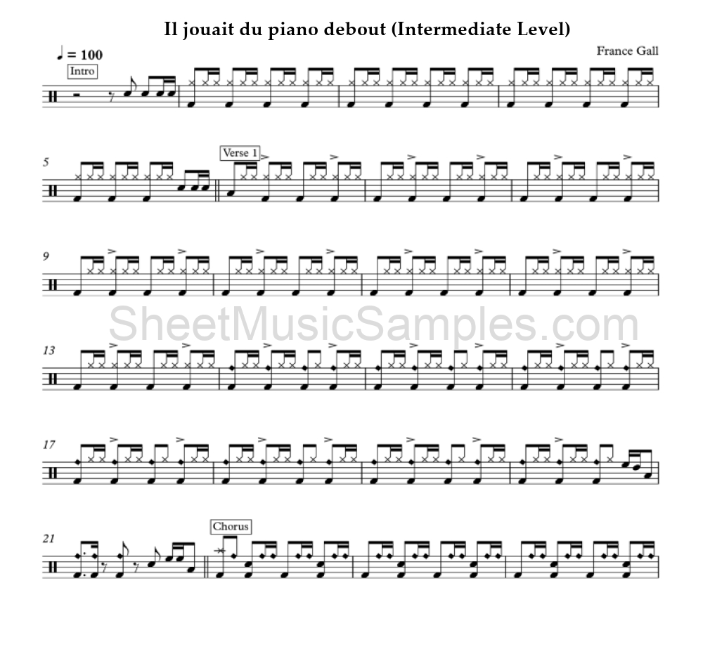 Il jouait du piano debout (Intermediate Level)