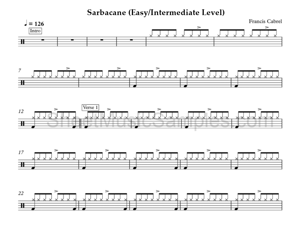 Sarbacane (Easy/Intermediate Level)