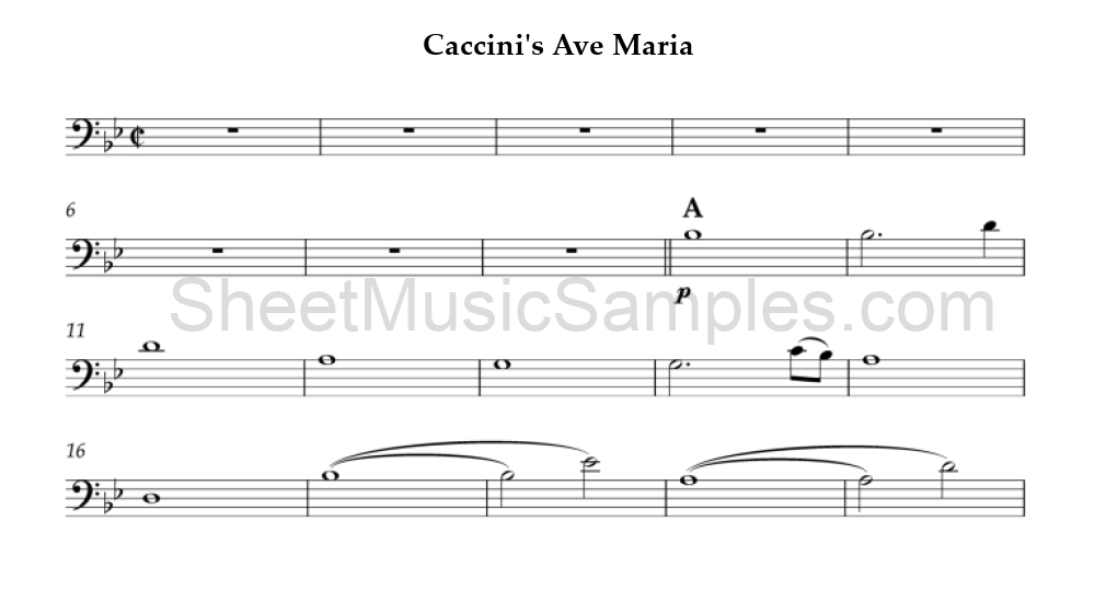 Caccini's Ave Maria