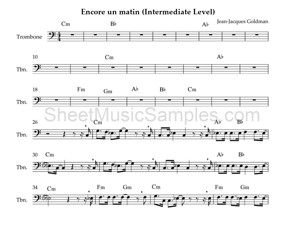 Encore un matin (Intermediate Level)