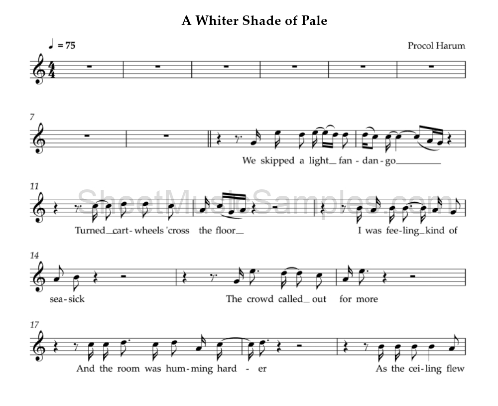 A Whiter Shade of Pale