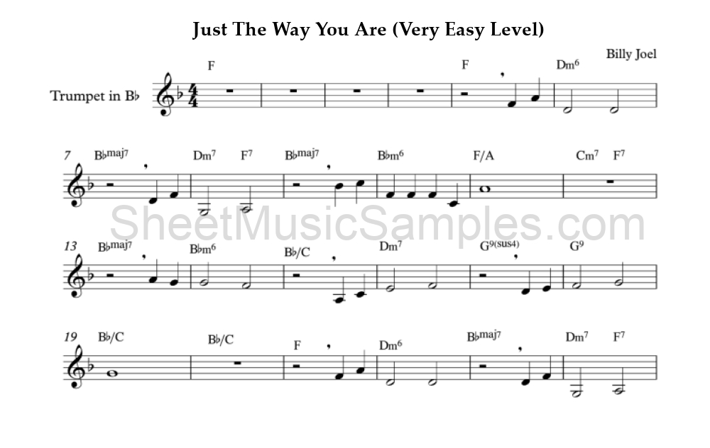 Just The Way You Are (Very Easy Level)