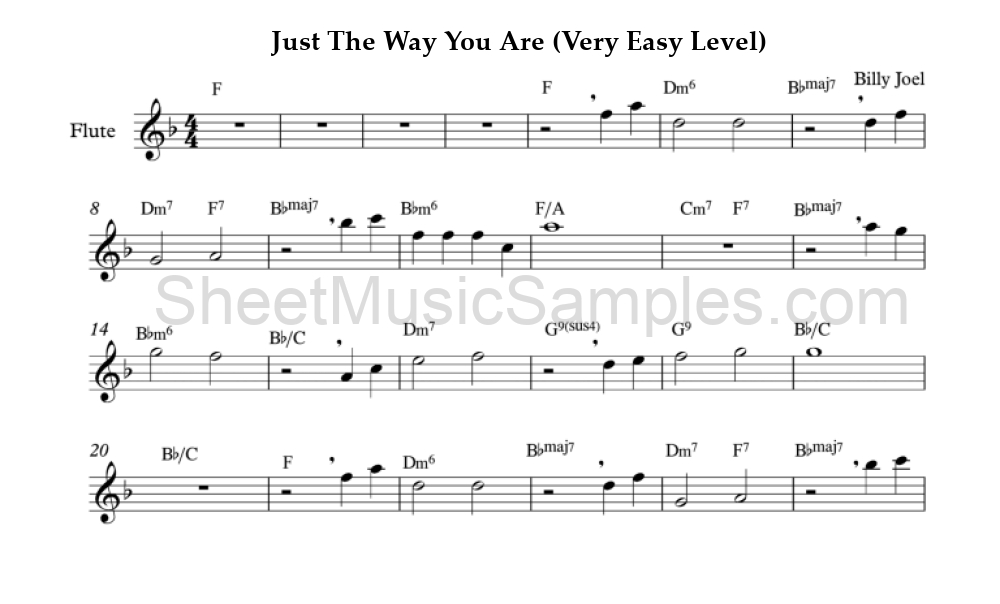 Just The Way You Are (Very Easy Level)