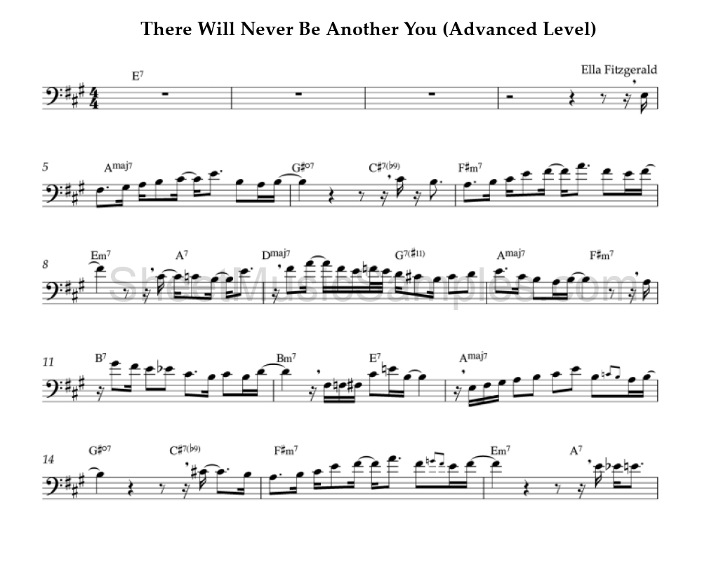 There Will Never Be Another You (Advanced Level)