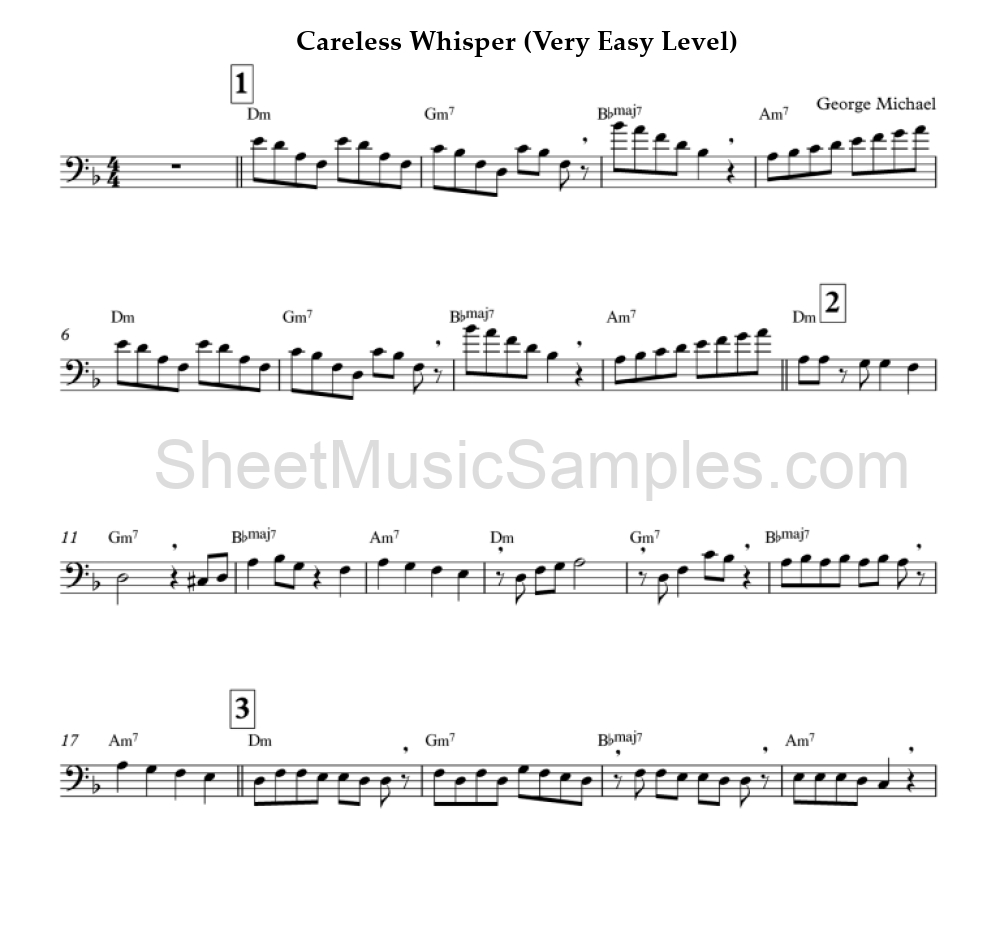 Careless Whisper (Very Easy Level)