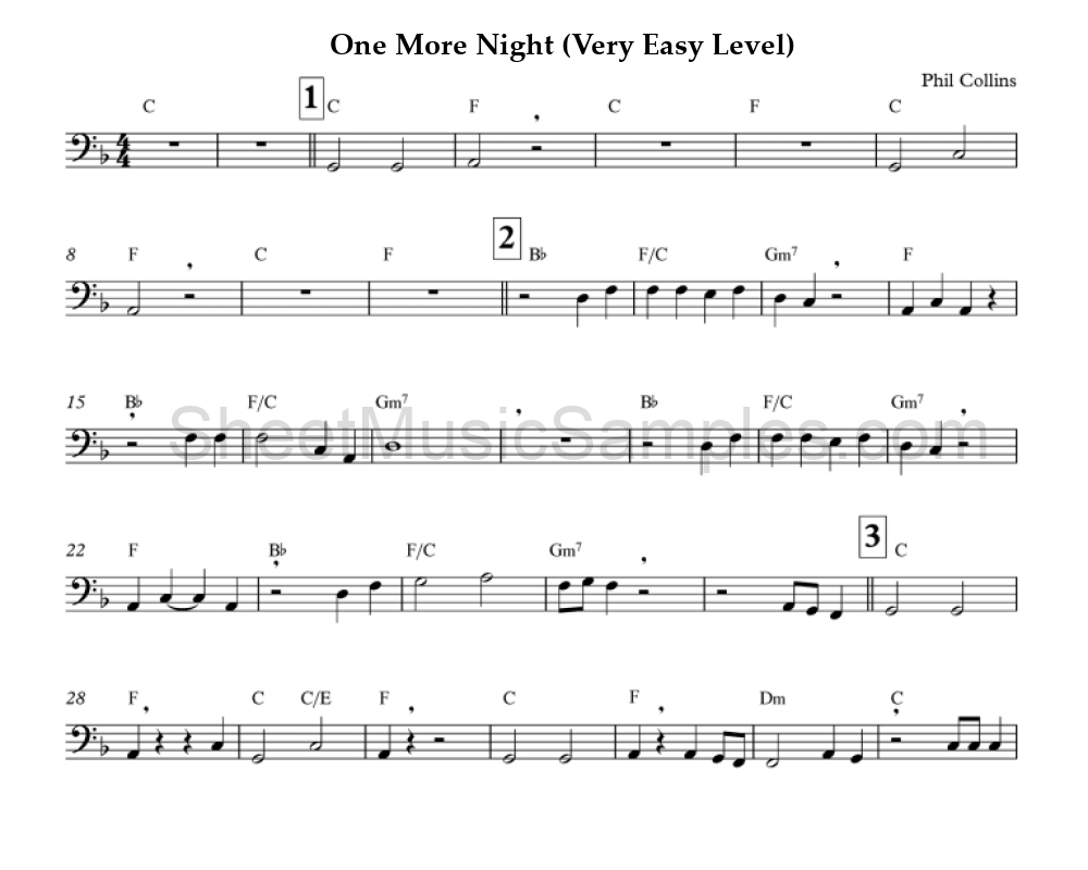 One More Night (Very Easy Level)