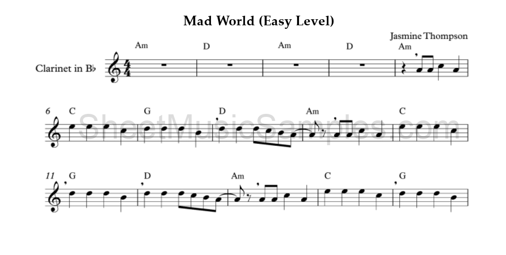 Mad World (Easy Level)