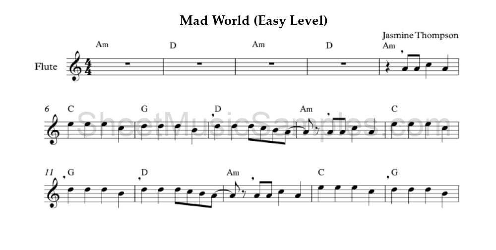 Mad World (Easy Level)