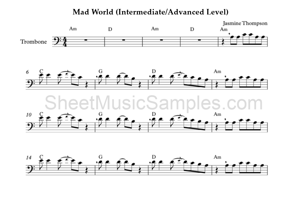 Mad World (Intermediate/Advanced Level)