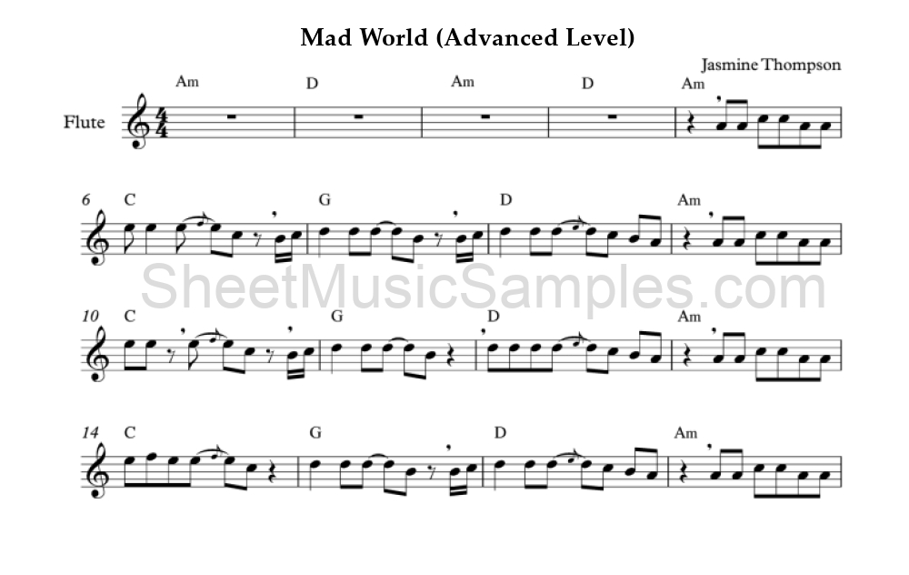 Mad World (Advanced Level)