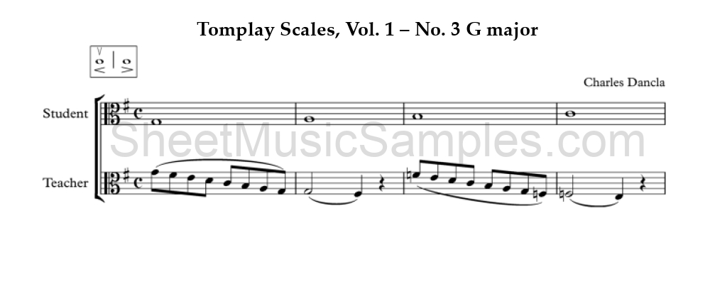 Tomplay Scales, Vol. 1 – No. 3 G major