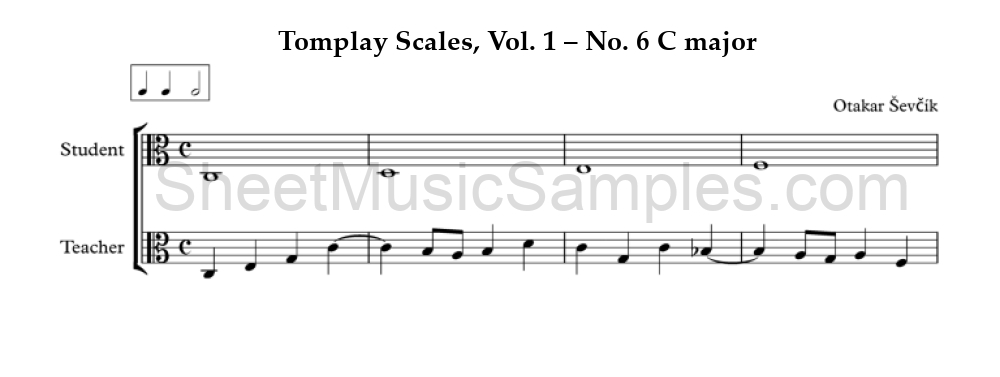 Tomplay Scales, Vol. 1 – No. 6 C major