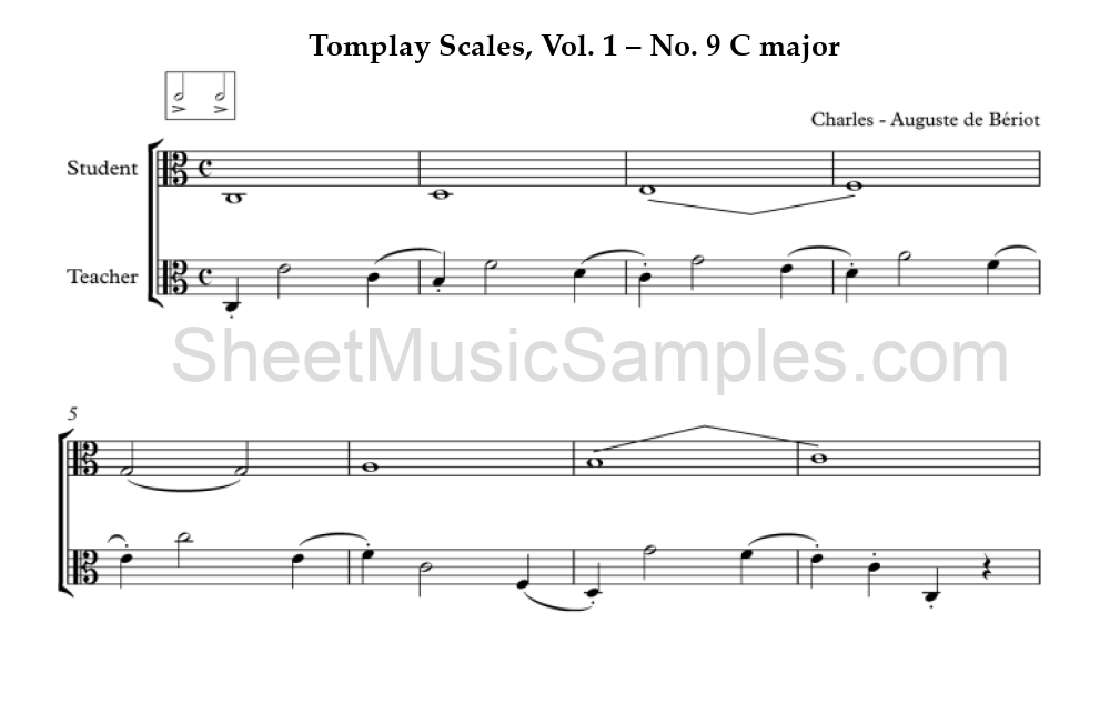 Tomplay Scales, Vol. 1 – No. 9 C major