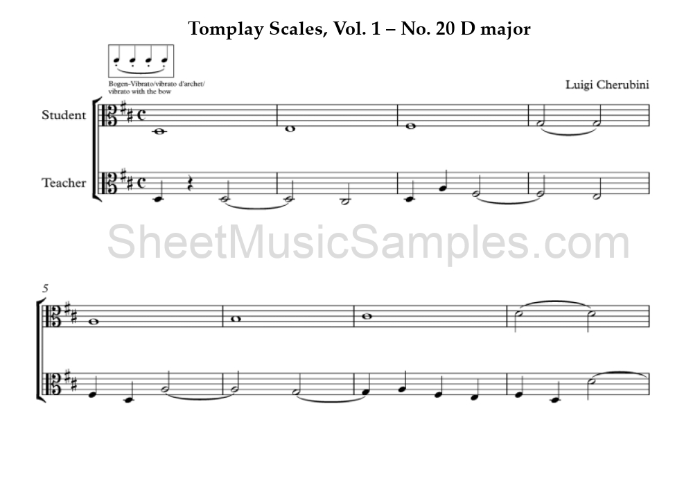 Tomplay Scales, Vol. 1 – No. 20 D major