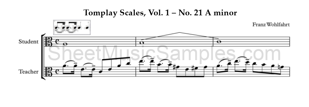 Tomplay Scales, Vol. 1 – No. 21 A minor