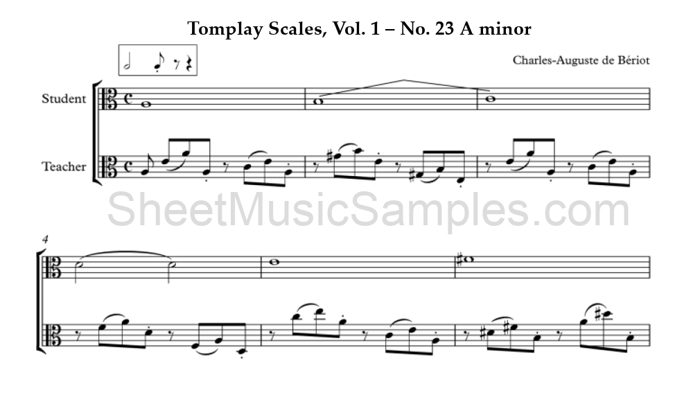 Tomplay Scales, Vol. 1 – No. 23 A minor