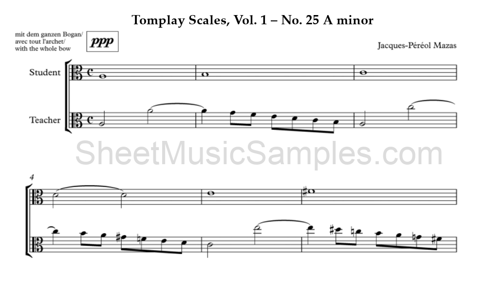 Tomplay Scales, Vol. 1 – No. 25 A minor