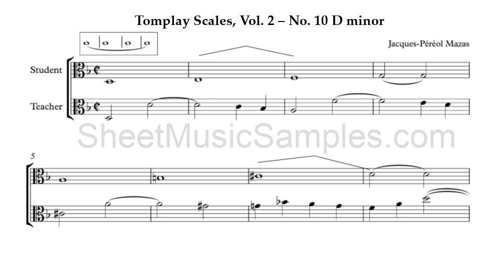 Tomplay Scales, Vol. 2 – No. 10 D minor