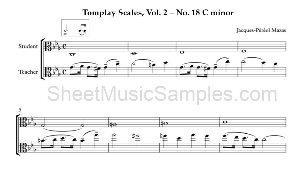 Tomplay Scales, Vol. 2 – No. 18 C minor