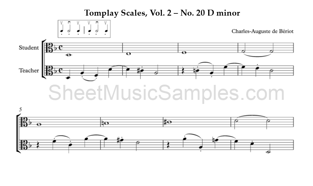 Tomplay Scales, Vol. 2 – No. 20 D minor