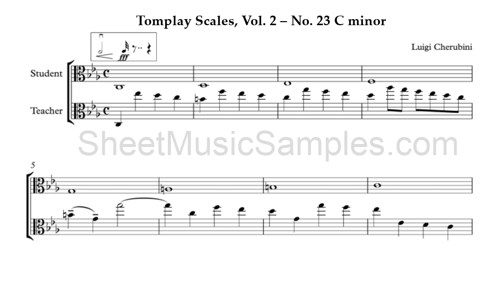 Tomplay Scales, Vol. 2 – No. 23 C minor