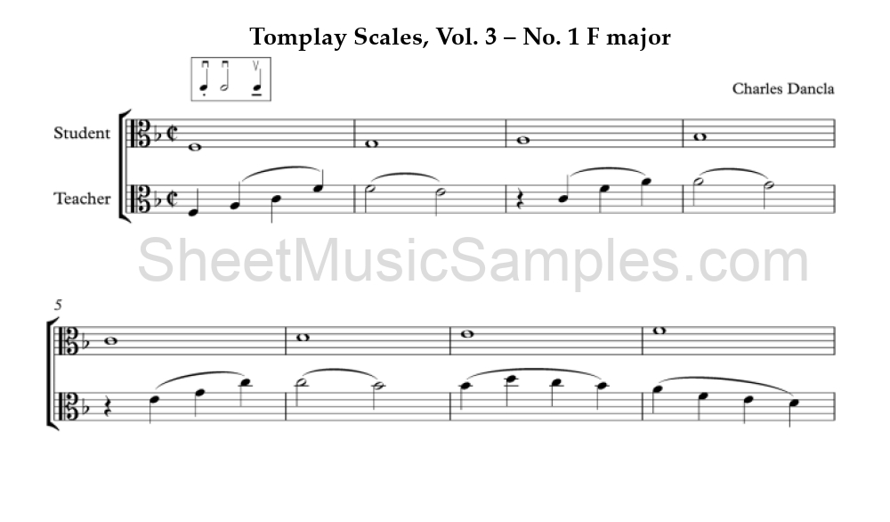 Tomplay Scales, Vol. 3 – No. 1 F major