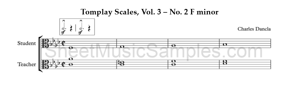 Tomplay Scales, Vol. 3 – No. 2 F minor