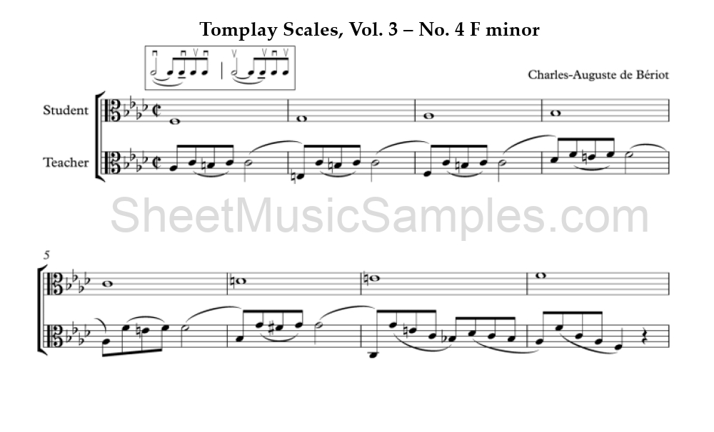 Tomplay Scales, Vol. 3 – No. 4 F minor