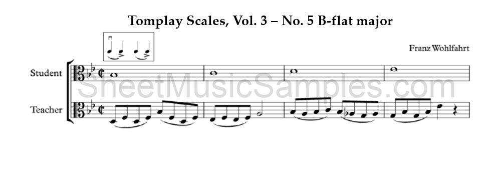 Tomplay Scales, Vol. 3 – No. 5 B-flat major