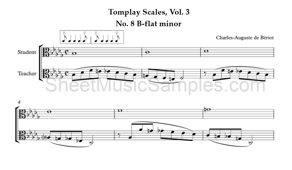 Tomplay Scales, Vol. 3 - No. 8 B-flat minor