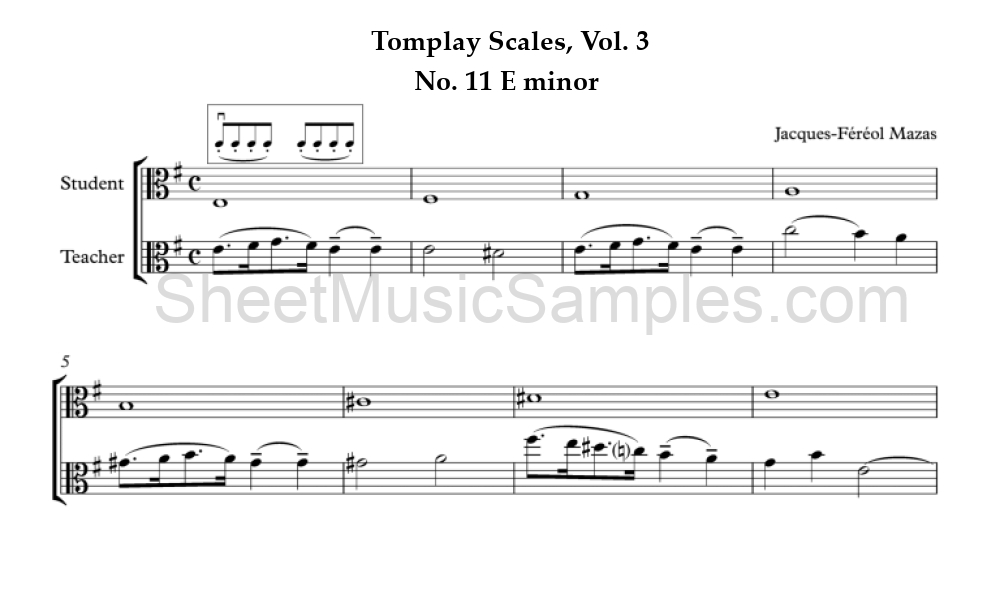 Tomplay Scales, Vol. 3 - No. 11 E minor