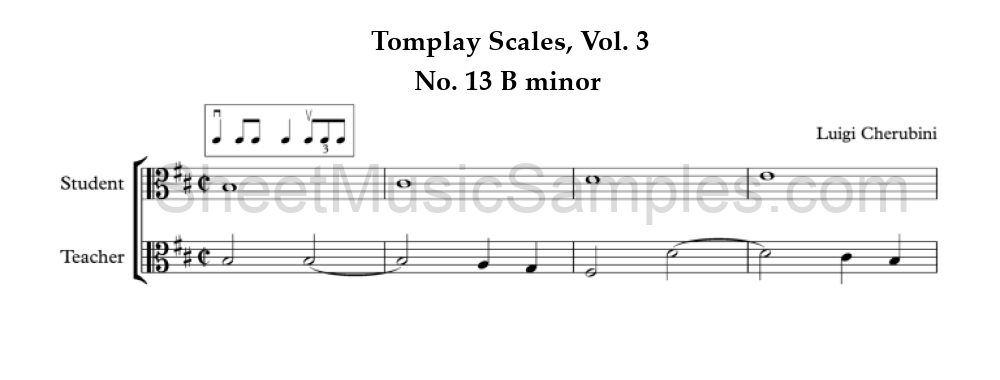 Tomplay Scales, Vol. 3 - No. 13 B minor