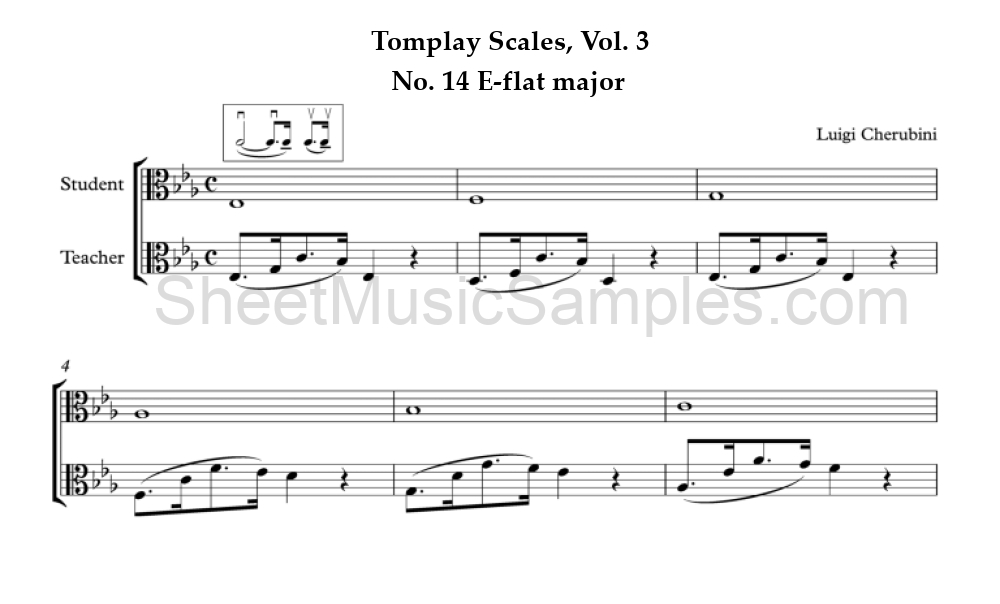 Tomplay Scales, Vol. 3 - No. 14 E-flat major