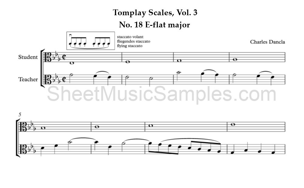 Tomplay Scales, Vol. 3 - No. 18 E-flat major