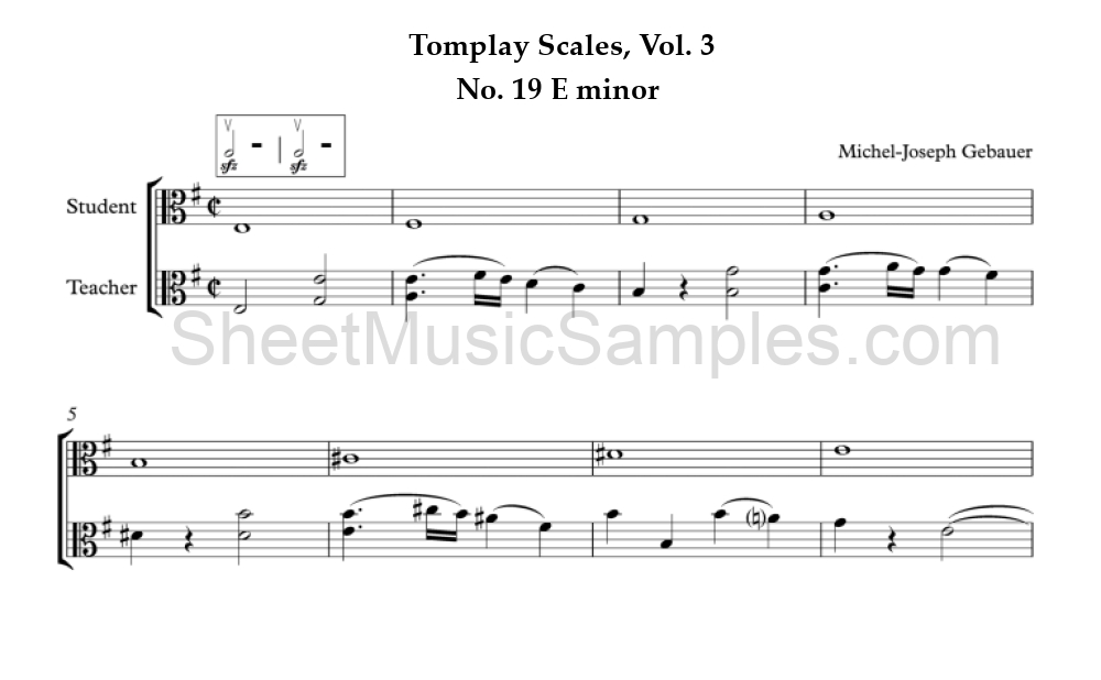 Tomplay Scales, Vol. 3 - No. 19 E minor