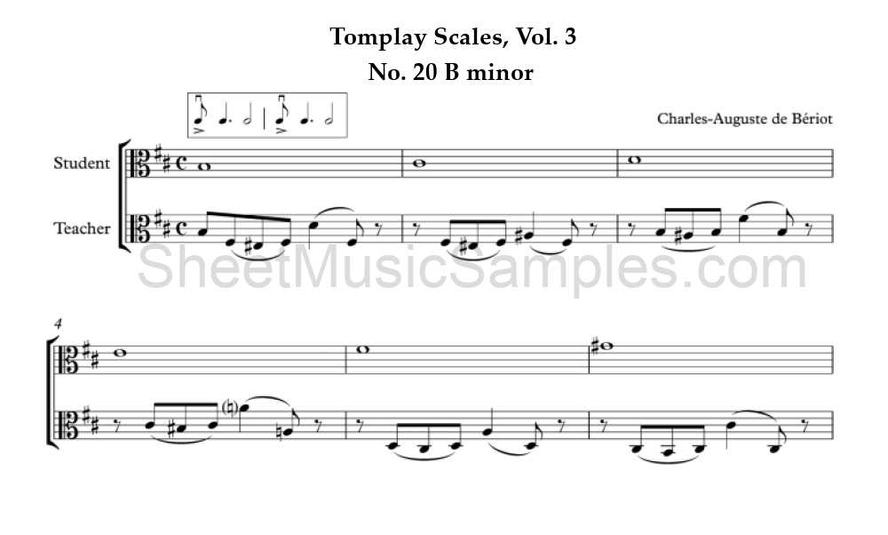 Tomplay Scales, Vol. 3 - No. 20 B minor