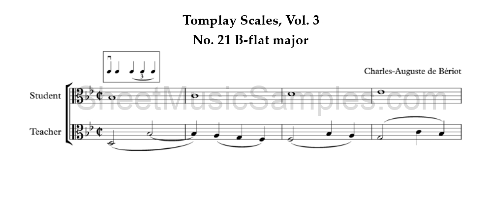 Tomplay Scales, Vol. 3 - No. 21 B-flat major