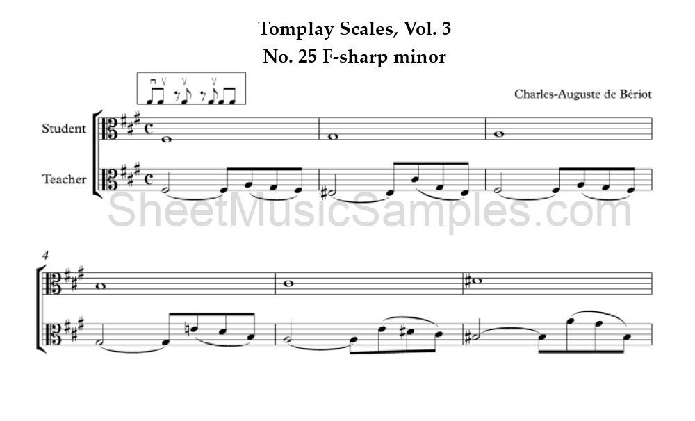 Tomplay Scales, Vol. 3 - No. 25 F-sharp minor