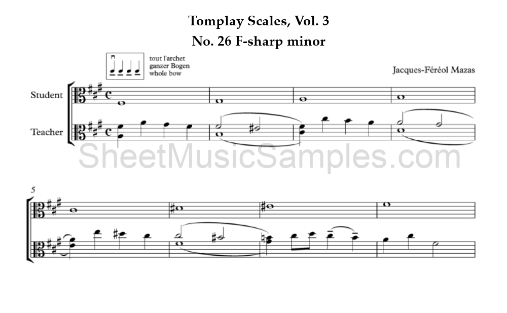 Tomplay Scales, Vol. 3 - No. 26 F-sharp minor