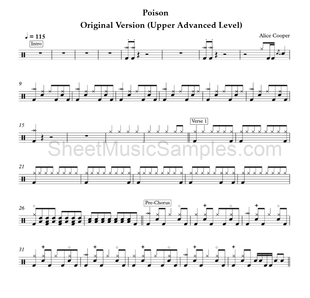 Poison - Original Version (Upper Advanced Level)