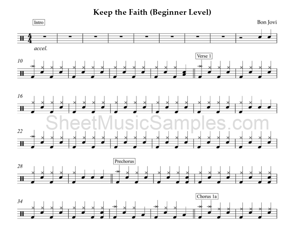 Keep the Faith (Beginner Level)