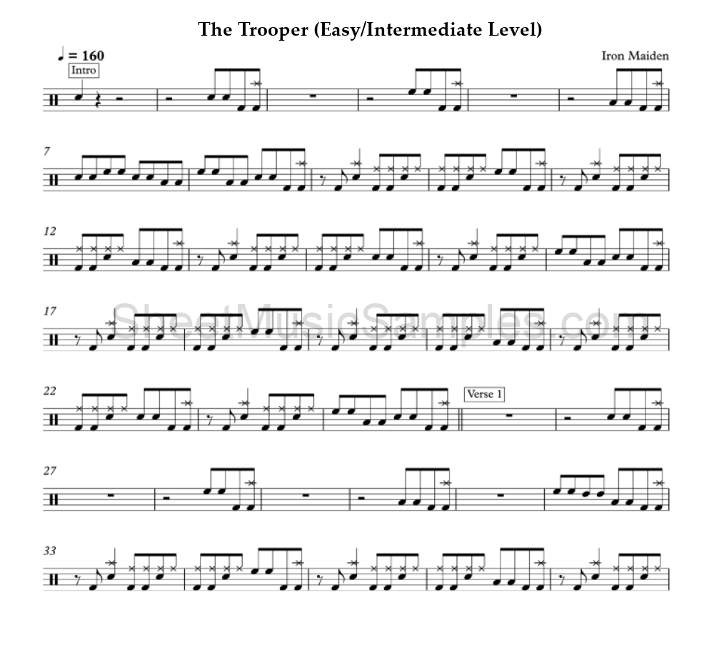 The Trooper (Easy/Intermediate Level)