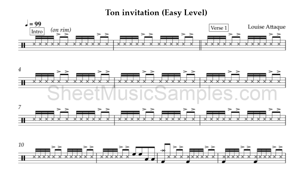 Ton invitation (Easy Level)