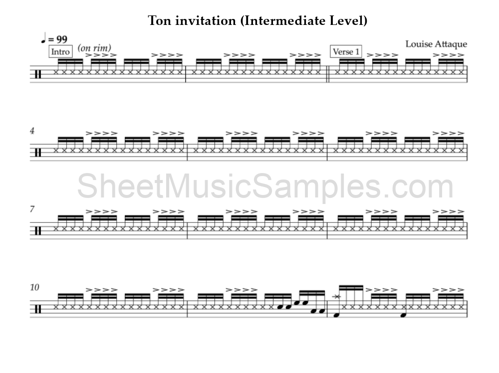 Ton invitation (Intermediate Level)