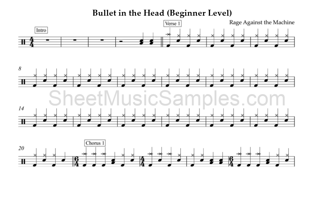 Bullet in the Head (Beginner Level)