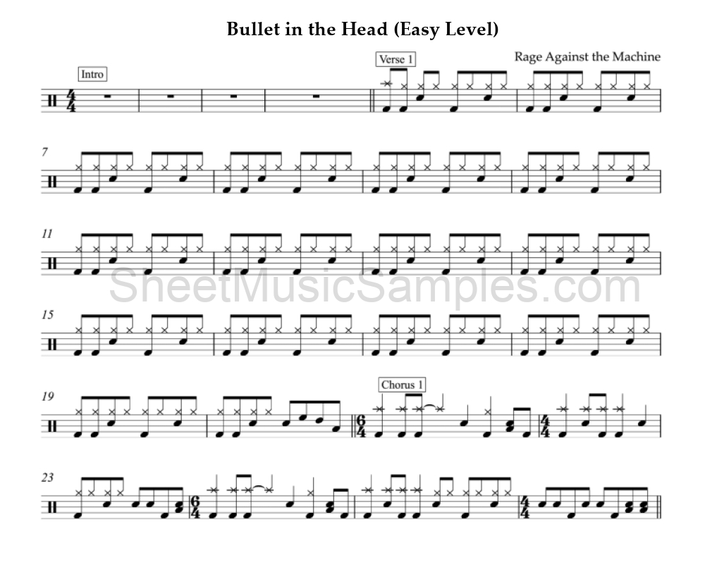 Bullet in the Head (Easy Level)