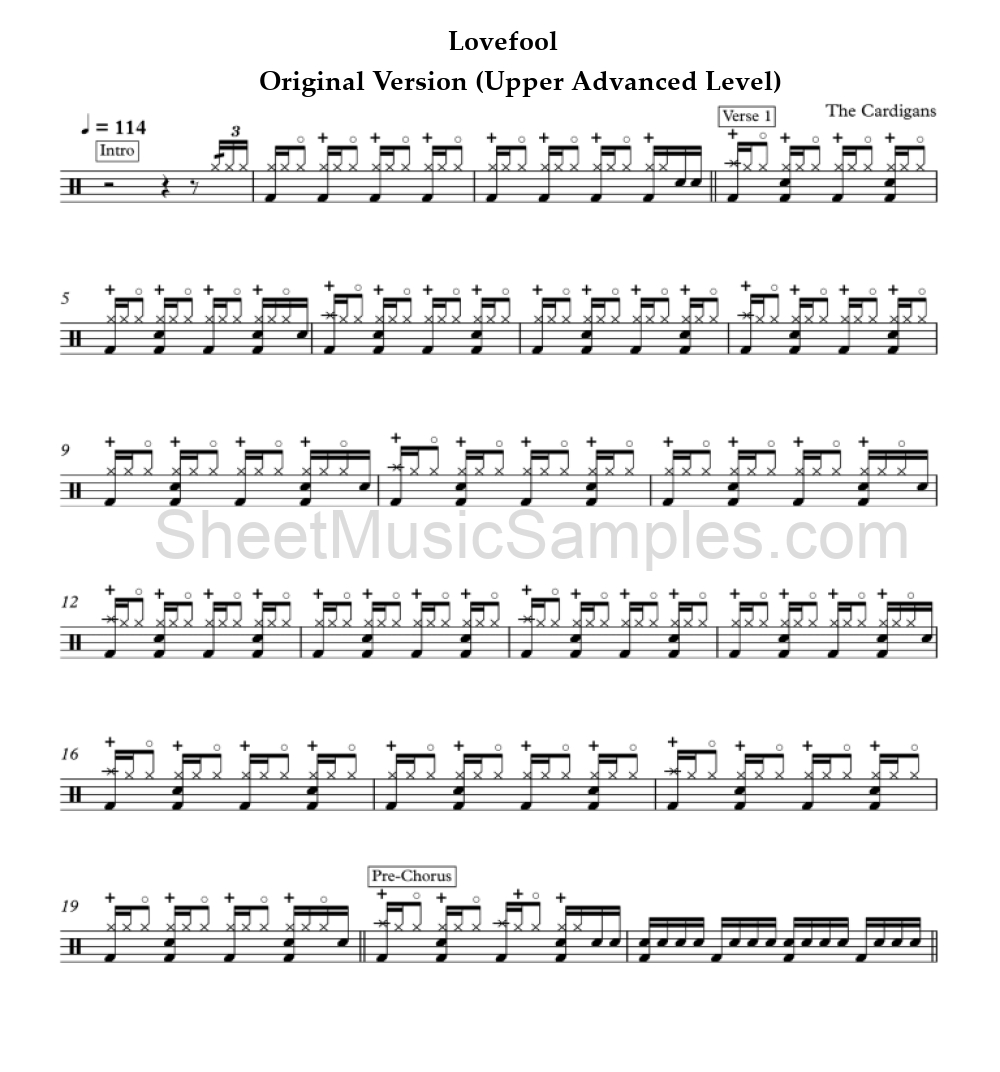 Lovefool - Original Version (Upper Advanced Level)