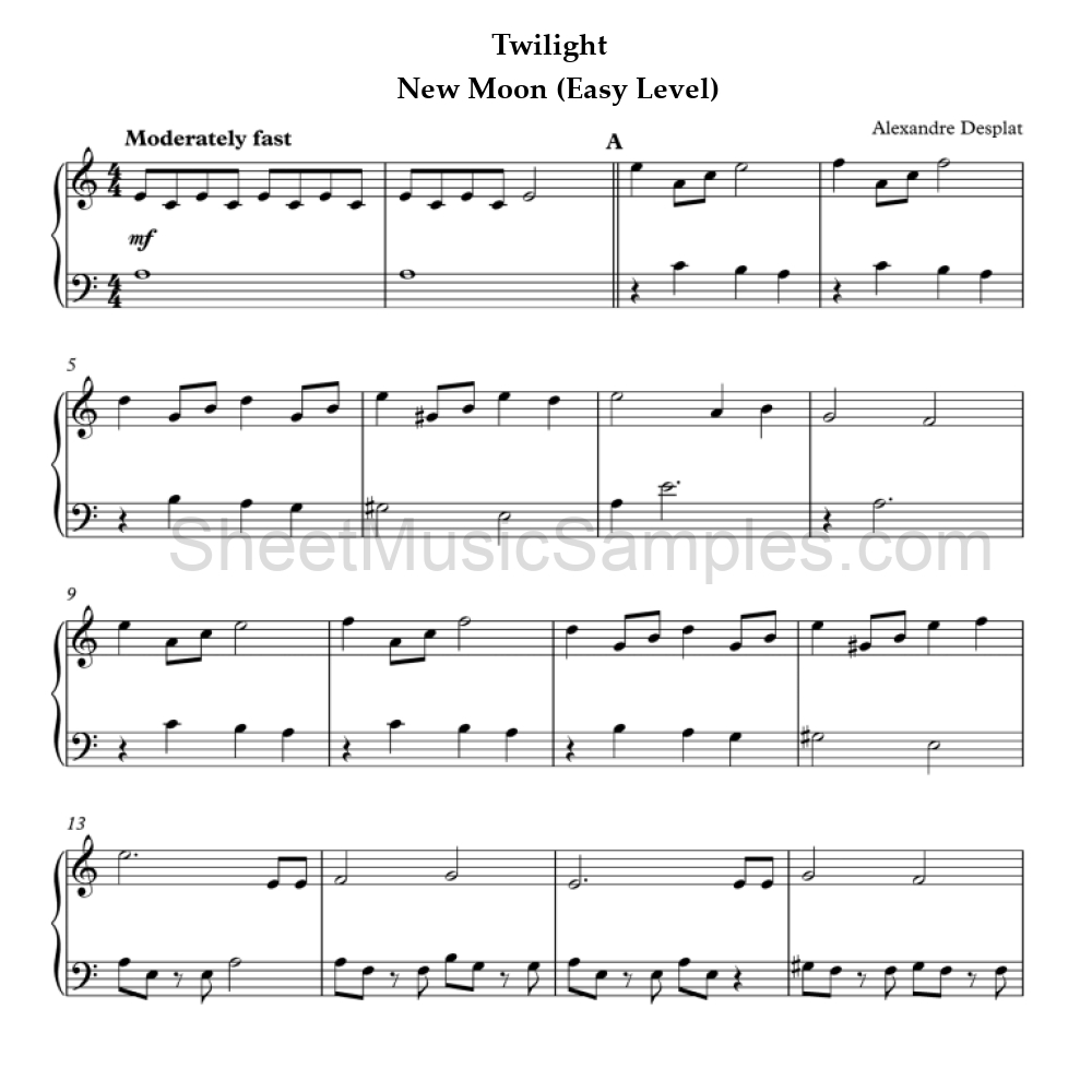 Twilight - New Moon (Easy Level)