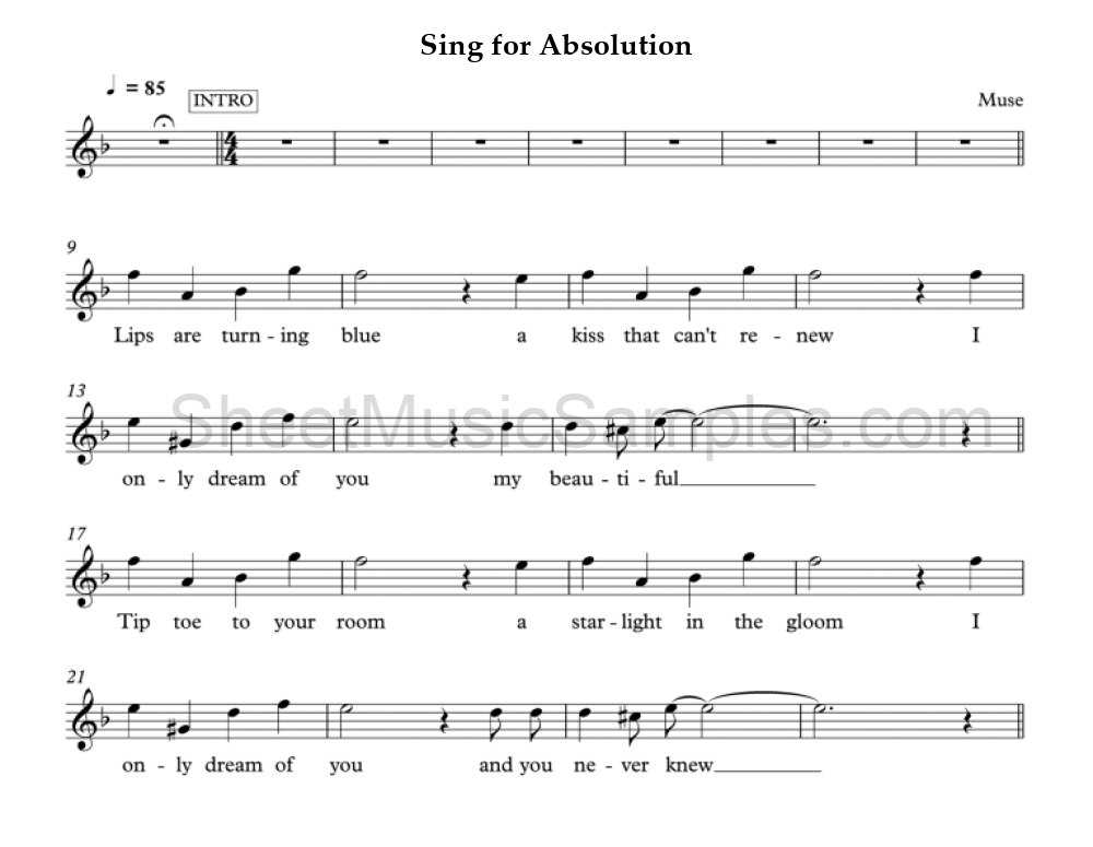 Sing for Absolution