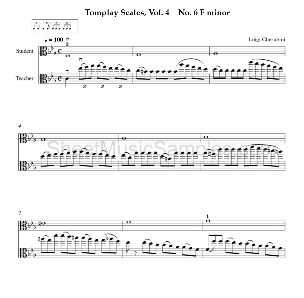 Tomplay Scales, Vol. 4 – No. 6 F minor